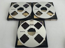 3x Uher 26.5 cm Aluminium Reel