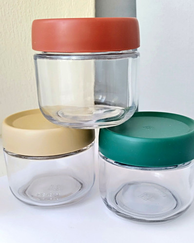 Set clear glass storage - clear,