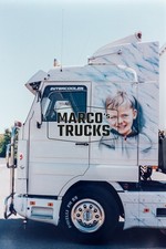 Truck photo Scania 3-Series Tractor unit only white INTERCOOLER #a4ft