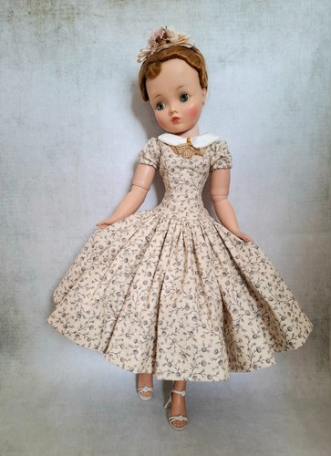 Handmade 1950 cotton dress - handmade, 1950's