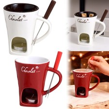 Chocolate Fondue Mug with Fork