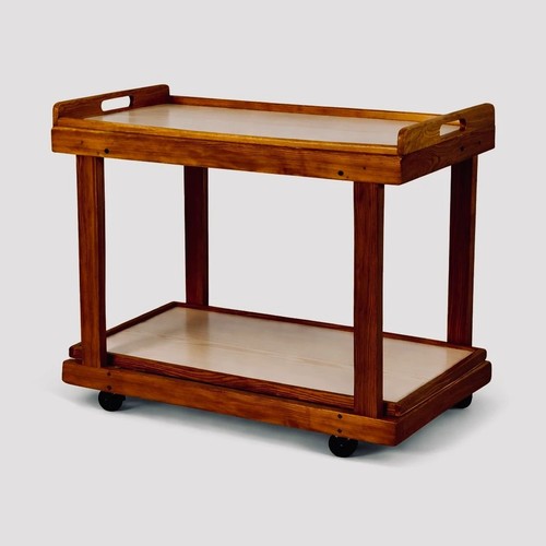 Mid century oak drinks trolley - mid,