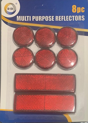 Multi purpose red reflectors - multi-purpose,