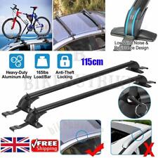 Universal Lockable Aluminium Car Roof Rack Bars No Rail Anti Theft Carrier 150KG