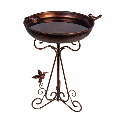 Wrought iron bird bath - wrought,