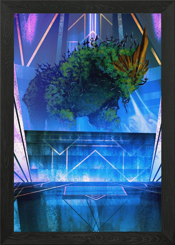 Topiary stomper framed - stomper, wall