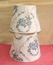 PAIR VINTAGE STYLE LAMPSHADES