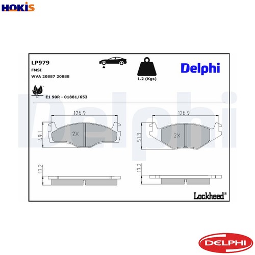 Brake pad set disc - brake,