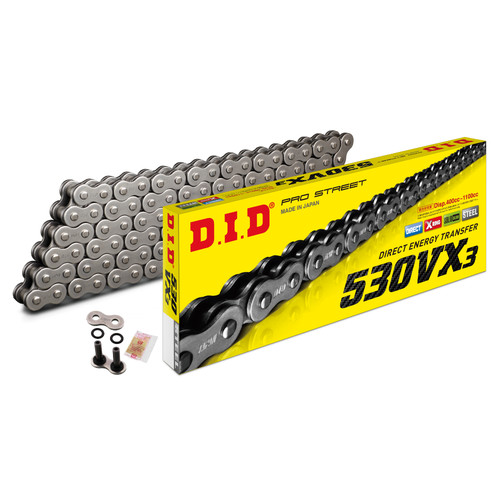 530vx3 steel did ring chain - x,