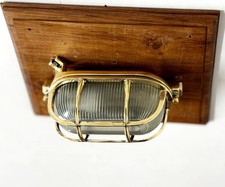 Brass Oval Bulkhead Light