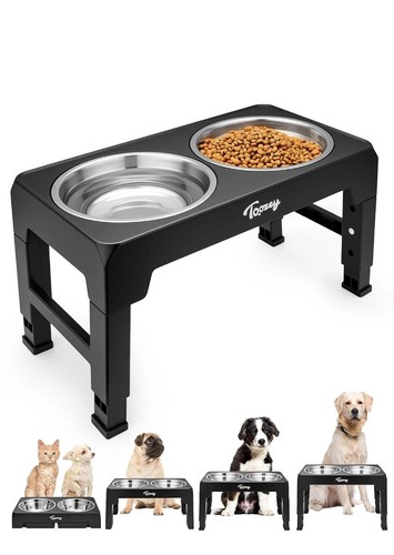 Toozey raised dog - toozey, bowl