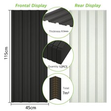 12/24pcs Metal Galvanized