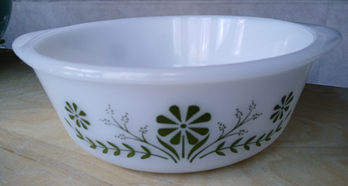 Vintage glasbake green - vintage, crazy