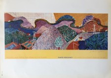 David Hockney Mulholland Drive: The Road to the Studio 1980 Poster, Vintage 1994