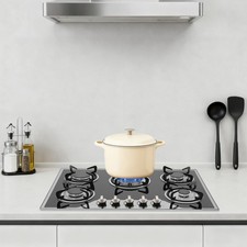 NEW - 5 Burner Gas Stove Cast