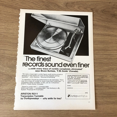 Hifis21 magazine advert - advert, 11x8