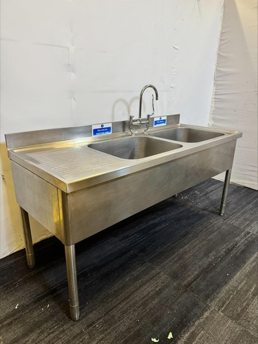 Industrial kitchen dual sink - industrial,