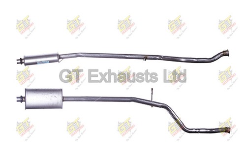 Exhaust silencer centre - silencer, pipe