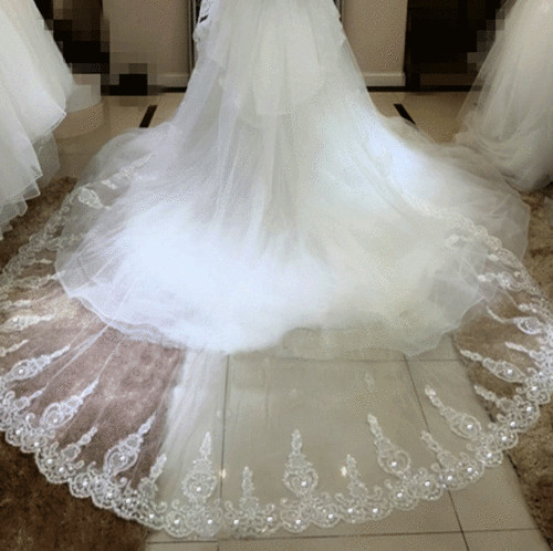 Layer cathedral long bridal - cathedral,
