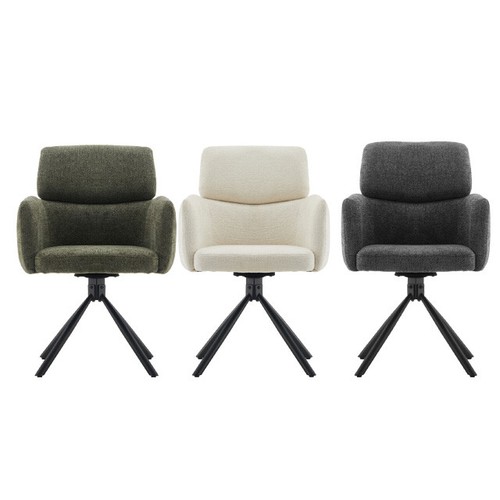 1pc swivel dining chair - 1pc,