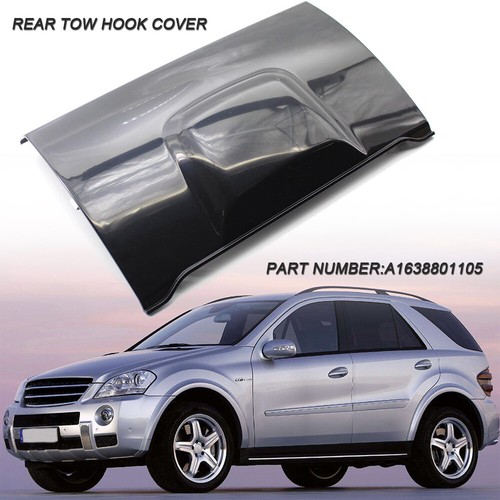 Rear bumper tow hook black - rear,