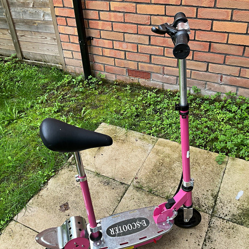 Pink push kick scooter - pink,