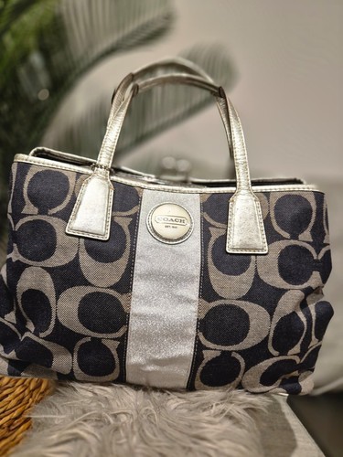 Vintage signature coach - vintage, denim