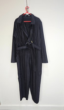 Palmer Harding Striped Belted Jumpsuit Blue Size 14