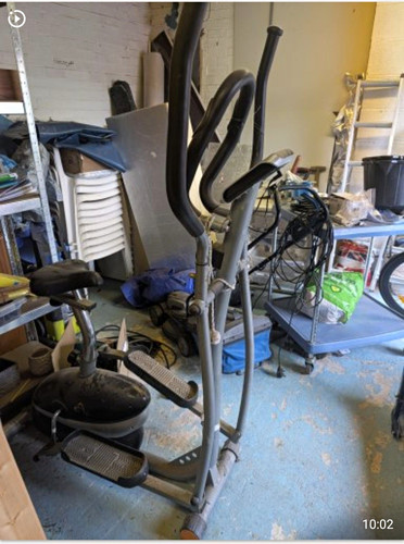Grey black electric elliptical - grey/black,