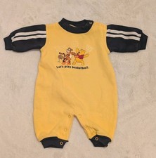 Vtg Disney Baby Winnie the Pooh Tigger One Piece Romper Size 3 mos Basketball 