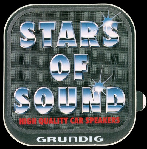 Advertising sticker grundig - sticker,