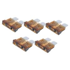 Flat plug-in fuse set 5 pcs 9,2mm 7,5a brown for scooter motorcycle universal