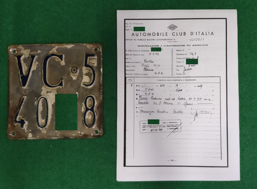 Original motorcycle plate - original,
