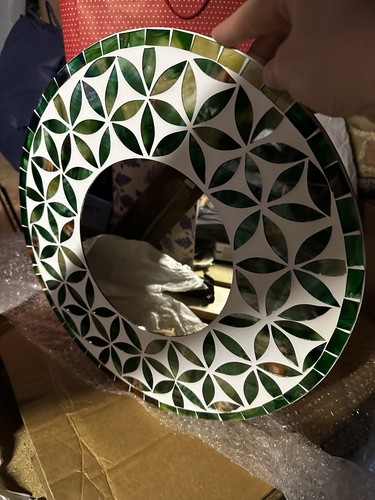 Mosaic circular mirror 40cm - mosaic,