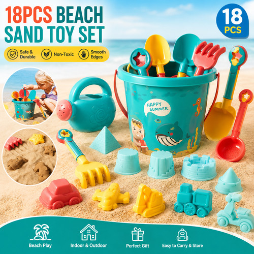 18pcs kids beach toy - beach,