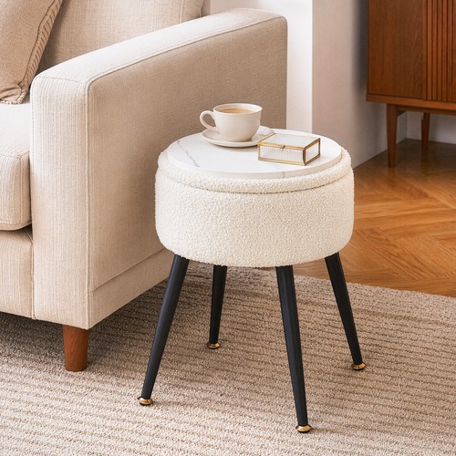 Round dressing table stool - dressing,