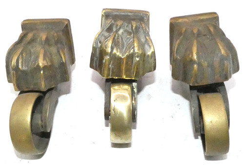 Antique brass lion - lion, paw