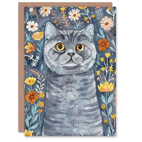 Greeting card cute blue - greeting,