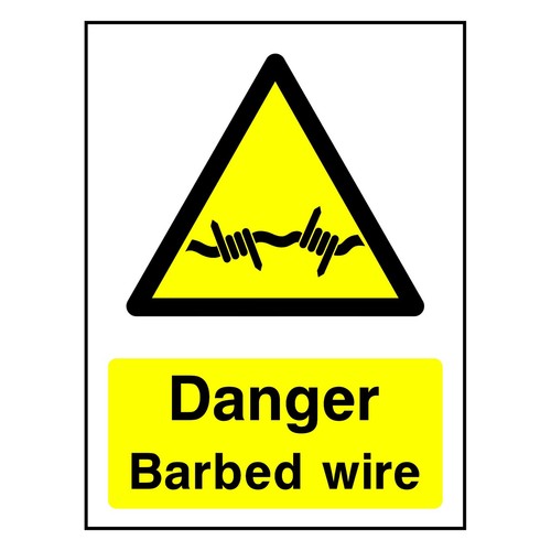 Danger barbed wire - danger,