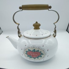 Vintage white enamel - ,