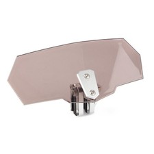 for Universal Clip On Tan Windshield Wind Screen Deflector Extension Spoiler