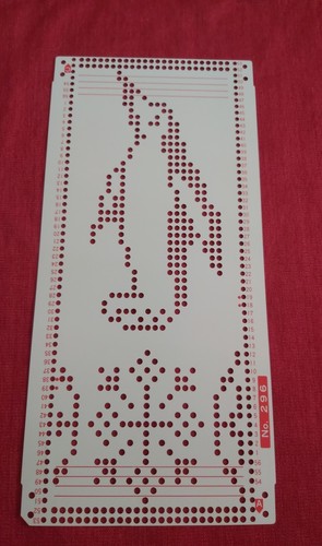 Punchcard from the - a,