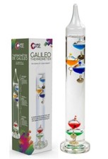 Glass Galileo Thermometer 28cm Tall Indoor Decorative 18 - 26 C Funtime Science.