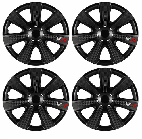 Black wheel trims hub - black,