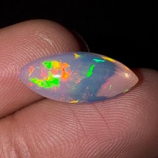 Natural Ethiopian Opal Cabochon 1.35 Carats AAA Grade Fire Opal Stone Welo Opal