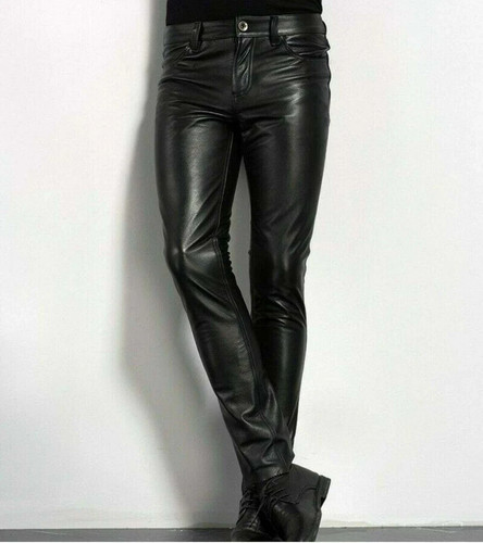 Men leather party pants - party,