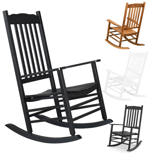 Wooden rocking chair - rocking, porch