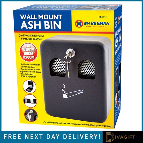 Marksman ash bin steel - steel, ashtray