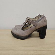 Dr Martens 12321 Day Of The Death Purple Skull Mary Jane Chunky Heel Boots Uk 3