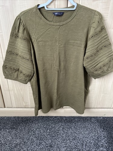 Khaki green top - top, 16